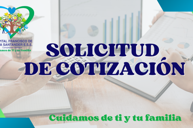 SOLICITUD DE COTIZACIONES PARA EL HFPS
